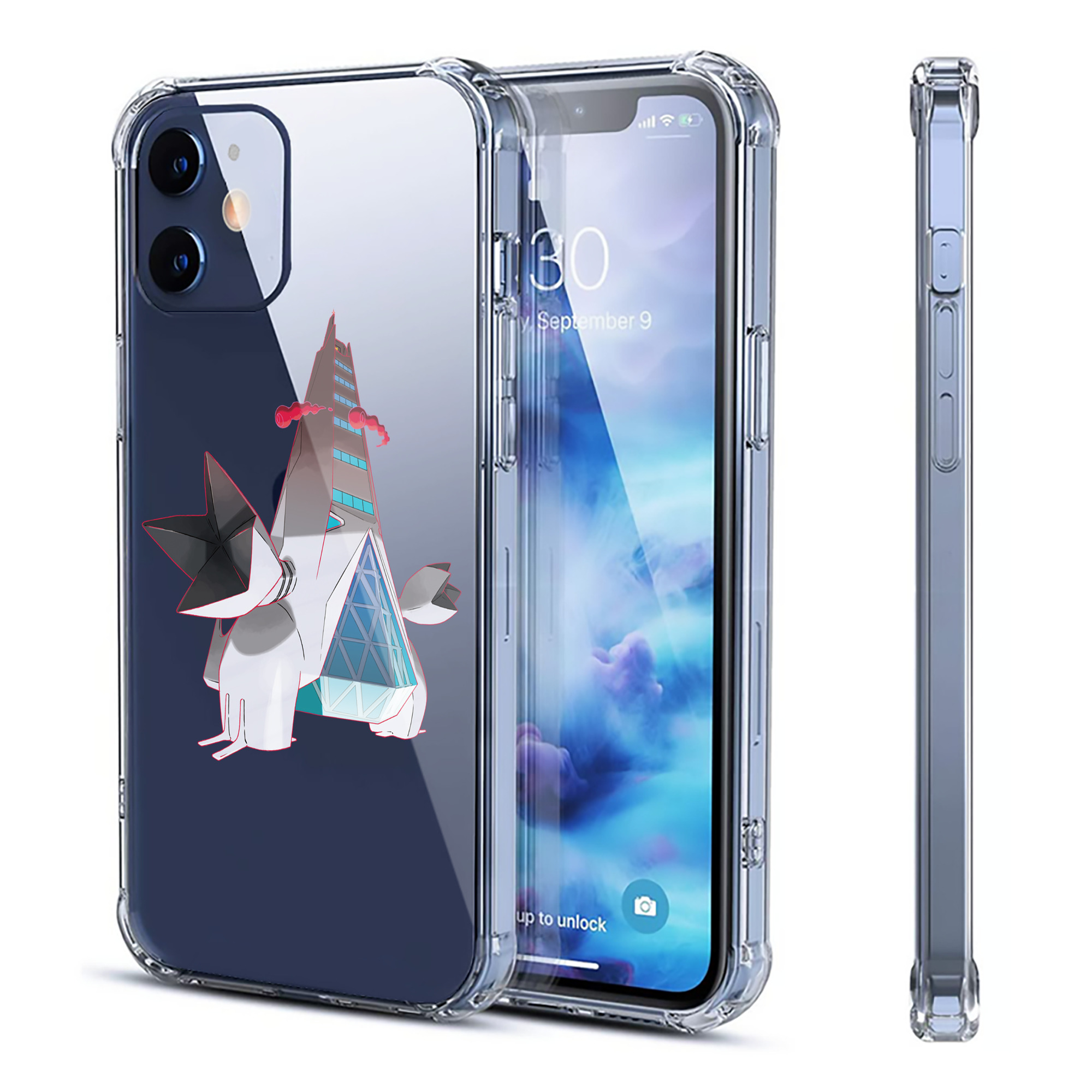 （画像用） ポケットモンスター Pokémon 【iPhone 12シリーズ対応】透明スマホケース（クリアソフトケース）